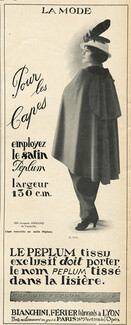 Bianchini Férier 1914 "Le Peplum" Cape, Georgette Armand de Vaudeville, Photo Félix