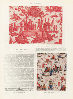 La Toile de Jouy, 1929 - Manufacture Royale de Oberkampf à Jouy History, Text by Henri Clouzot, 4 pages