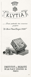 Klytia - Institut De Beauté 1949 "Le Bon Vieux Temps 1900", Perfume