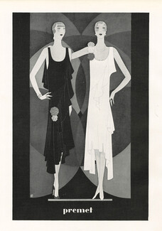 Premet 1927 Black and White, Evening Gown, Reynaldo Luza