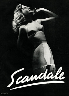 Scandale 1948 Girdle, Bra, Photo Deval n°871 (L)