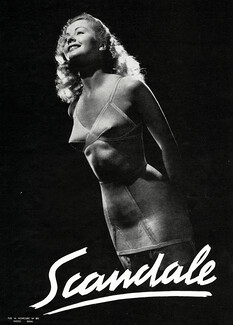Scandale 1948 Girdle, Bra, Photo Deval n°870 (L)