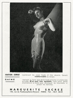Marguerite Sacrez (Lingerie) 1947 Soutien-Gorge, Gaine