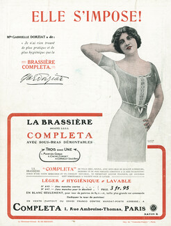 Completa (Brassière) 1913 Girdle, Brassiere, Gabrielle Dorziat