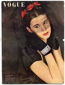Vogue Paris 1937 January, Schiaparelli, Hermès, Jean Patou, Photos Edward Steichen, André Durst