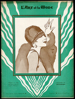 L'Art et la Mode 1927 N°2, Jane Blanchot (Millinery), Madame Agnès, Ducharne, 32 pages