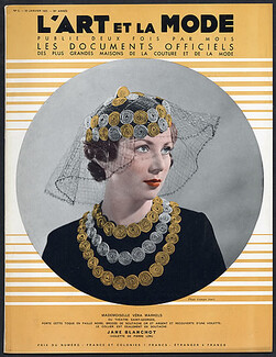 L'Art et la Mode 1935 N°02, Jane Blanchot, Chanel, Jean Patou, Jenny, Lucien Lelong, Nathalie Palay, Paul Scavone, 48 pages