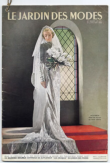 Le Jardin Des Modes 1938 N°249, Molyneux, Nina Ricci, Robert Piguet, Lucien Lelong, Wedding Dresses, Hermès, Skiing