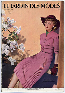 Le Jardin des Modes 1939 N°280, Madeleine de Rauch, Paquin, Schiaparelli, Robert Piguet, Balenciaga, Chanel