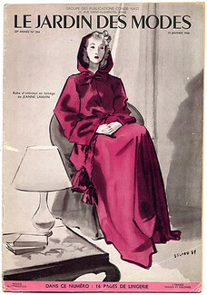 Le Jardin Des Modes 1940 N°294, Jeanne Lanvin, André Delfau, La Mode à Paris pendant la guerre