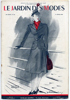 Le Jardin Des Modes 1940 N°295, Molyneux, Jacques Demachy, La Mode à Paris pendant la guerre: Wedding Dresses, 24 pages