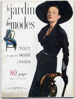 Le Jardin des Modes 1948 N°323, Schiaparelli, Christian Dior, Jacques Fath, Bernard Blossac, 72 pages