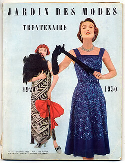 Le Jardin des Modes 1950 N°348, Jeanne Lanvin, Photo Eugène Rubin, Le Jardin des Modes fête ses 30 ans en famille, 136 pages