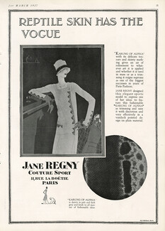 Jane Regny 1927 Jean Pagès, Karung of Alpina, Golf