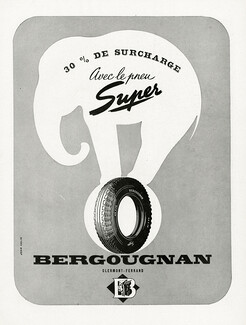 Bergougnan 1948 Elephant, Jean Colin (L)