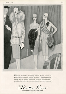 Revillon 1927 Fashion Illustration