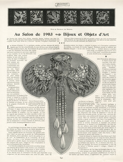 Au Salon de 1903 - Bijoux et Objets d'Art, 1903 - Boutet de Monvel & Ed de Martilly Jewels, Combs, Belt Buckles, Art Nouveau, Text by Henri Duvernois