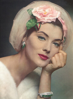 Jean Barthet (Millinery) 1957 Bracelet, Earrings, Cartier, Photo Pottier