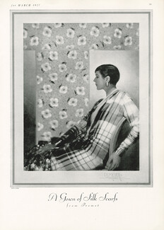 Premet 1927 A gown of silk scarfs, Photo Demeyer