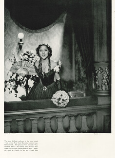 Jeanne Lanvin 1934 Evening Gown, Yvonne Printemps, Photo Harry Meerson