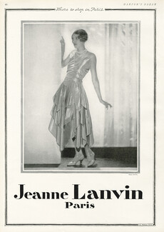 Jeanne Lanvin 1927 Evening Gown satin, Photo Egidio Scaioni