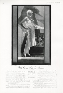 Chanel 1927 satin Summer Dress, Photo Demeyer