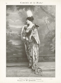 Grunwaldt 1913 Velvet Coat, Collar of Fox, Photo Talbot