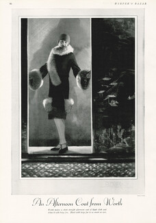 Worth 1927 Afternoon Coat, Fur, Photo Demeyer