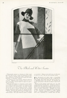 Madeleine Vionnet 1927 black and white sweater
