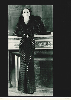 Nina Ricci 1935 Dinner Dress, Photo Harcourt
