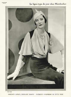 Mainbocher 1932 black and white dress, Photo Egidio Scaioni