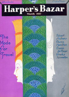 Erté 1927 March Harper's Bazaar cover