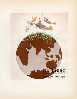 L. Clause (Garden Center) 1928 Original lithograph from "PAN" Paul Poiret