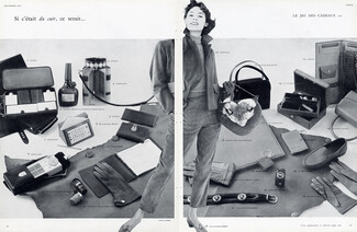 Hermès, Goyard, Innovation 1953 "Le Jeu des Cadeaux", Photo Henry Clarke