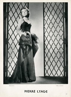 Pierre Lyade (Couture) 1948 Photo Deval