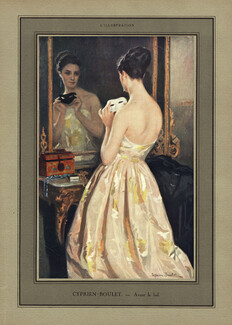 Cyprien Boulet 1924 ''Avant le Bal'' Masquerade ball