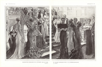 Silhouettes d'élégance de l'Automne 1933, 1933 - José Simont Comédie Française, Evening Dresses