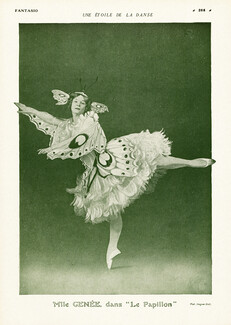 Mlle Genée, dans Le Papillon 1915 Ballerina, Photo Hugues Cecil