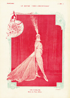Mlle Florys 1919 Rôle du Paon Blanc, Photo Manuel