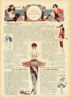La Femme Désenchaînée, 1919 - Fashion satire, Yvon Vidal