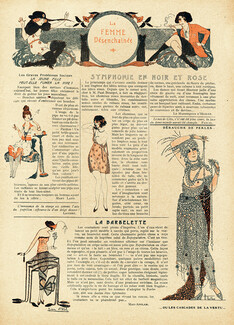 La Femme Désenchaînée, 1919 - Fashion Satire, Armand Vallée, Yvon Vidal, Wegener