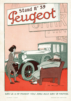 Auguste Roubille 1924 Salon de l'Auto, Peugeot