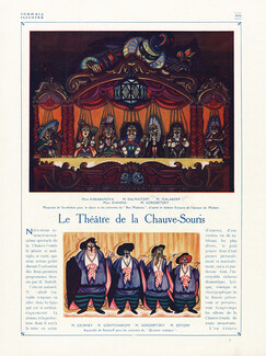 Le Théâtre de la Chauve-Souris, 1921 - Le Théâtre de la Chauve-Souris Soudeikine, Remisoff, Texte par Jean Bernier, 8 pages