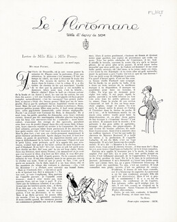 Le Flirtomane, 1922 - Sem Kiki, Poussy, Text by SEM