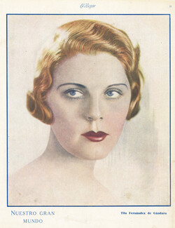 Tita Fernandez de Gandara 1933 Hairstyle