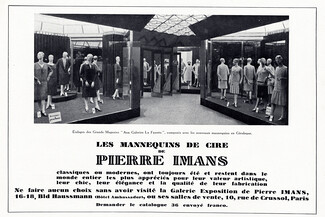 Pierre Imans 1928 Galeries La Fayette
