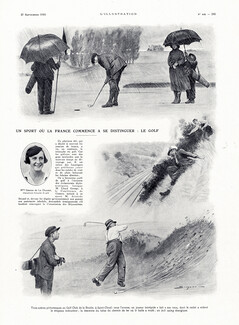 Le Golf, 1924 - Dessins J. Simont, Texte par Robert de Beauplan, 3 pages