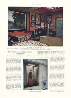 Le Studio de Jacques Doucet, 1930 - Décoration Intérieure, Collection d'art, Braque, Modigliani, Picabia, Miro..., Texte par André Joubin, 4 pages