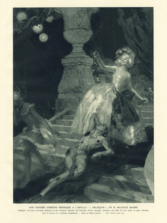 René Lelong 1921 Theatre Costumes, Harlequin, Décor et costumes Jean-Gabriel Domergue