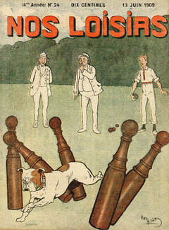 Harry Eliott 1909 "Skittles, Bowling" dog